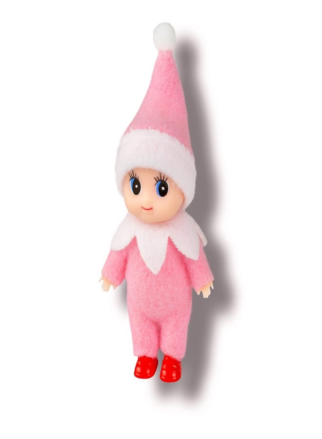 دمية ليتو ماجيك لعيد الميلاد على شكل قزم صغير ترتدي بذلة وردية - Image 1